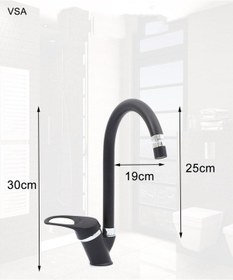 Resim Mat Delta Siyah Robot Yağmurlama Tepe Duş Seti Banyo Lavabo Evye Batarya Seti Siyah 
