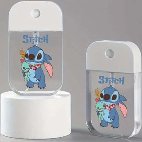 Resim 2 adet Disney Stitch Taşınabilir Kart Boyu Sprey Şişeleri - Beyaz Kapaklı ve Stitch Karikatür Tasarımlı Kompakt Seyahat Boyutlu Şeffaf Kaplar, BPS'siz Parfümsüz, Seyahat Gereçleri, Kozmetik, Cilt Bakımı için - Disney Hayranları İçin İdeal, Kozmetik Saklama, Karakter Temalı Şişe, Şeffaf Dayanıklı Malzeme 