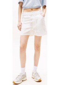 Resim Ommy Jeans Kadın Yale Blue Pamuk Keten Şort Çok Renkli 