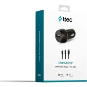 Resim Ttec Smartcharger 2.1A Araç Şarj Aleti + Trio Kablo Ttec 