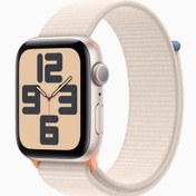 Resim Apple Watch SE GPS 44 mm Alüminyum Kasa ve Spor Loop Gece Yarısı 