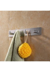 Resim Deltahome Paslanmaz Çelik 4 Topuzlu Askı - Askılık Inox Metalik 