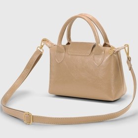 Resim Housebags Rugan Krem Çok Yönlü Pu Deri Çapraz Askılı Çanta Rugan Krem 