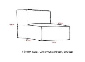 Resim Dış Mekan Velvet Armut Koltuk - Kiremit 
