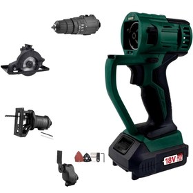 Resim KLPRO ŞARJLI 18 VOLT/2.0 Ah Lİ-İON ÇİFT AKÜLÜ VİDALAMA MULTİ SET 