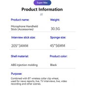 Resim Evrensel Mikrofon El Adaptörü Kolu Kavrama Braketi, D12765 