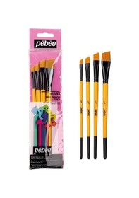 Resim Pebeo Fırça Seti Yan Kesik 1/4 3/8 1/2 5/8 4 Lü Set 9 