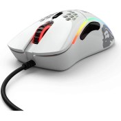 Resim Glorious Model D Kablolu Parlak Beyaz RGB Oyuncu Mouse 69Gr 