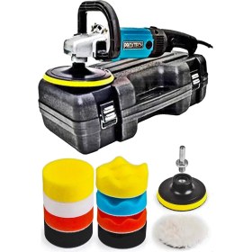 Resim Proxtech Profesyonel 6kademe Devirli 12PARÇA Pasta Cila Oto Kuaför Pasta Cila Polisaj Makinesi Fulset 