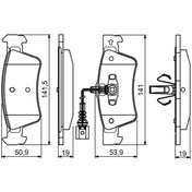 Resim BOSCH 0986495115 Arka Fren Balatasi (Vw Touareg 06-10) 7L6698451 7L6698451C (WC128161) 
