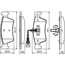 Resim BOSCH 0986495115 Arka Fren Balatasi (Vw Touareg 06-10) 7L6698451 7L6698451C (WC128161) 
