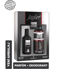 Resim Jagler Black Magic Erkek Parfüm Seti ( Parfüm Edt 75 ml Deodorant 150 ml ) 