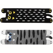 Resim 1 Adet Süper Sevimli Kedi Karikatür Stilinde Düzensiz Şekilli Paspas - Ultra Yumuşak Tüylü 10mm Kalınlık, Makinede Yıkanabilir Kolay Temizlenebilir, %80 Polyester %20 Kauçuk, Trend Ev Dekoru Oturma Odası Yatak Odası Banyo Kapısı Paspası, Cadılar Bayramı Noel Paskalya Mezuniyet Bağımsızlık Günü İçin, Dayanıklı Malzeme, Tatil Dekorasyonu, Evcil Hayvan Severler İçin 