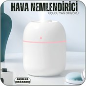 Resim AKKELLA Hava Oda Nemlendirici Difüzör Aromatik Yağ ile Kullanılabilir 
