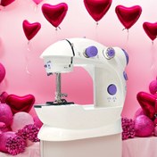 Resim Kompakt Taşınabilir Elektrikli Dikiş Makinesi - Mini, Kablosuz, 6V, 1A, Bobinler, İplik, İğne ve İplikleyici gibi Aksesuarlarla - Kendi El Sanatları, Ev Kullanımı, Başlangıçlar için İdeal - Mükemmel Hediye Noel, Tatiller, Doğum Günleri için 