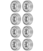 Resim Youmex 10 Adet S608z 8x22x7mm Paslanmaz Çelik Top Rulmanı - Uzun Tahta Kaykay Ve Kaykay Parçaları İçin Sessiz Ve Yüksek Hızlı Döngü 