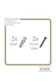 Resim evina Siyah Çatal Bornozluk Askı 