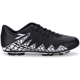 Resim Lig Soma Siyah Bağlı Çim Saha Futbol Erkek Krampon Büyük Numara Siyah 