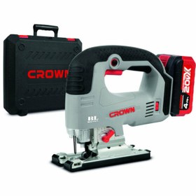 Resim Crown Li-ion Uzun Nesil Bataryalı Akülü Dekupaj Testere 20v-4ah Çantalı Set 