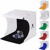 Resim YENİLZD PULUZ 2x20 LED Işıklı 6 Fonlu Fotoğraf Çekim Çadırı 20x20 cm 