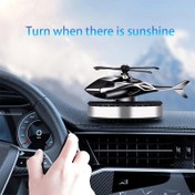 Resim Güneş Enerjili Dönen Helikopter Tasarımlı Araç Aromaterapi Difüzörü 