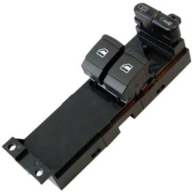 Resim DELCO VOLKSWAGEN BORA SOL ÖN İKİLİ CAM DÜĞMESİ ANAHTARI 1998--2005 