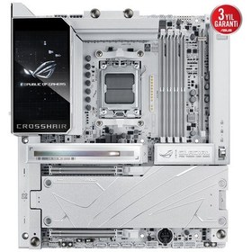 Resim Asus Rog Crosshaır X870e Glacıal Ddr5 Dp Typec Pcıe 5.0 Am5 Atx 