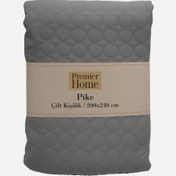 Resim Premier Home Jakar Retro Çift Kişilik Pike Gri 