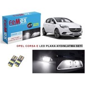 Resim Opel Corsa E Led Plaka Aydınlatma Ampul Seti Femex Parlak Beyaz 