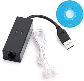 Resim NC USB 2.0 56K Data V.92/V.90 Telephone Fax Modem Cable Windows XP Win10, Win8, Win7 