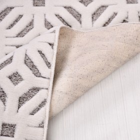 Resim Dekhera Zest Modern Kesme Halı ZS03 Beyaz - 100X200 