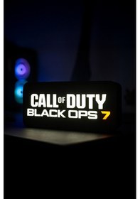 Resim Call Of Duty Black Ops 7 Tasarımlı Gece Lambası Dekoratif Aydınlatma Çok Renkli 