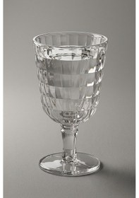 Resim Akrilik Allegra Şeffaf 6'lı Kadeh & Su Meşrubat Kahve Yanı Bardağı 450 Ml Cam Değildir 