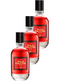 Resim Avon Wild Country Rush Erkek Parfüm Edt 75 Ml. Üçlü Set 
