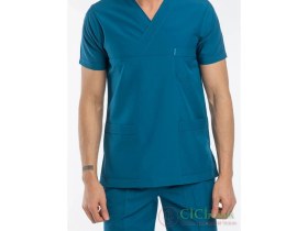 Resim Cici Forma Zarf Yaka Petrol Mavisi Takım 