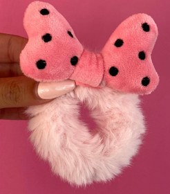 Resim Pembe Papyon Peluş Simit Toka 