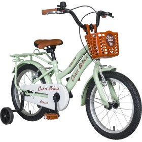 Resim Cesa Bikes Bagajlı Demir Çamurluk 16 Jant 4-7 Yaş Pastel Pembe Çocuk Bisikleti 