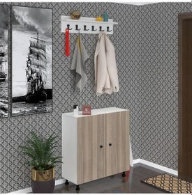 Resim Kenzlife Portmanto Ayakkabılık Ve Askılık Tomak5 Crdbyz 83 100 32 Yirmibeş Çift Ayakkabı Kapasitesi 