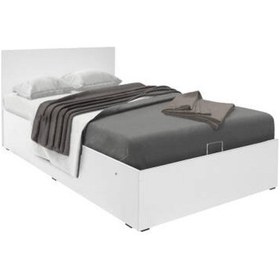 Resim Tek Kişilik Bazalı Karyola-lake Beyaz 127x90x207 Cm Gxyxd 