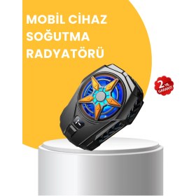 Resim Dijital Göstergeli Evrensel Telefon Soğutma Fanı 