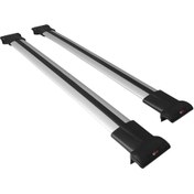 Resim Jeep Cherokee 3 (KJ) 2002-2007 Arası ile Uyumlu FLY Model Ara Atkı Tavan Barı Gri 2 Adet 
