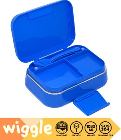 Resim WİGGLE Bento 1030ml Lunchbox Sonic Lisanslı Tek Katlı 2 Bölmeli Paslanmaz Çelik Sefer Tası Yemek Kutu 