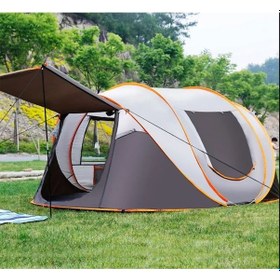 Resim Efsane Kamp -Otomatik Kamp Çadırı - Hızlı Kurulum - 4 Mevsim - 8/ Krem 