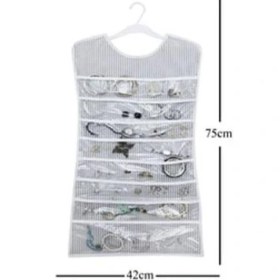 Resim Hereveoyuncak Elbise Şeklinde Mücevher Takı Aksesuar Düzenleyici + Pembe Multi Renkli Kapaklı Kalemlik Kutusu - 2li Set DEF456 