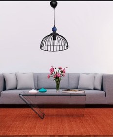 Resim Mavi Çinili Sarkıt Siyah 