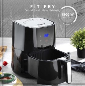 Resim Schafer Fıt Fry Dijital Sıcak Hava Fritözü - Siyah 