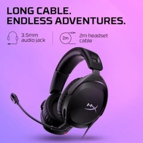 Resim Mabeyn Hyperx Cloud 2 - Mikrofonlu Hafif Kulak Üstü Kulaklık, Döndürülebilir-Sessize Alma Fonksiyonu, 50 mm Sürücü, Pc Uyumlu 