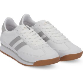 Resim Slazenger Oklahoma Beyaz / Gri Günlük Spor Ayakkabısı Beyaz / Gri | Unisex 