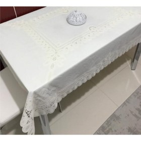 Resim FANTASTIC Muşamba Masa Örtüsü Dantel Görünümlü Pvc 120*150 Cm 