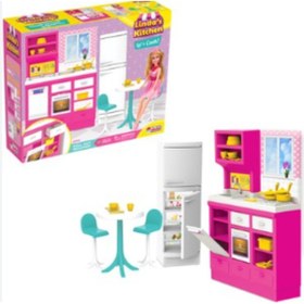 Resim Linda'nın Mutfağı Oyun Seti Aksesuarlı Bulaşık Buzdolabı Fırın Ve 